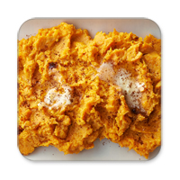 mashed sweet potatotes