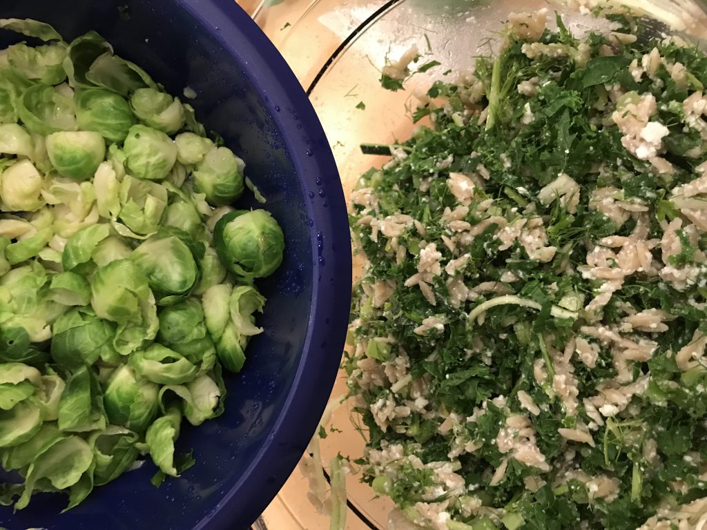 Orzo jambon et petits pois dans l'intelli multicuiseur de Tupperware 