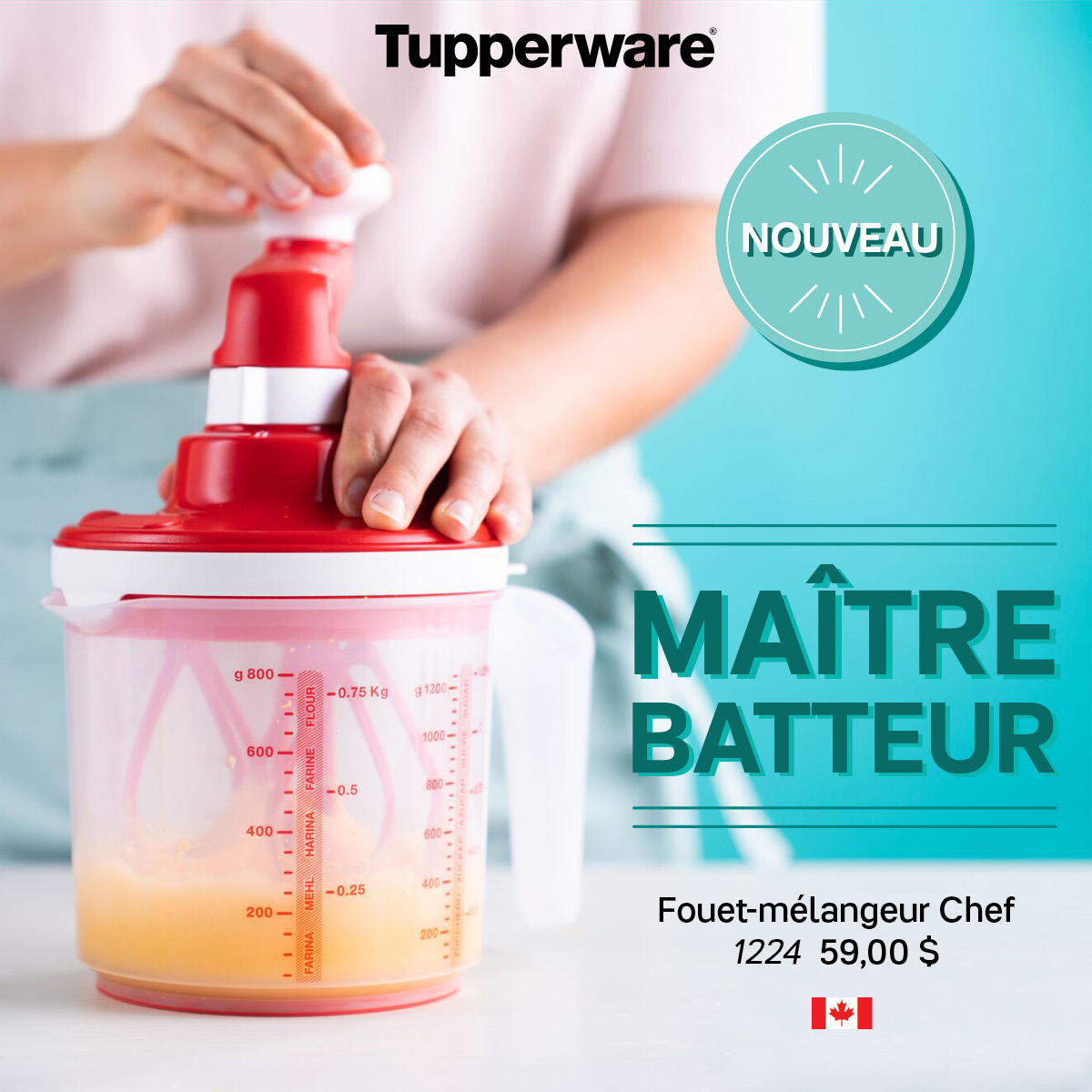 Le Nouveau Fouet Mélangeur Chef - Caroline Schoofs - Ma vie en Tupperware